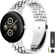 [ZPJPPLX] Stainless Steel Metal Watch Band Compitaple with Google Pixel Watch1/Pixel Watch 2/Pixel Watch 3 41mm 45mm