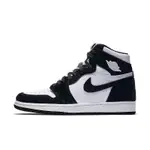 N1KE ALR JORDAN 1 AJ1 高幫復古馬毛黑白熊貓籃球鞋 CD0461-007