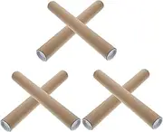 Generic 6pcs Paper Paper Tube Extended Poster Storage Rack Marker Pen Storage Poster Circular Poster Pallet Decoration Calligraphy and Painting Poster Pendant Khaki Plastic