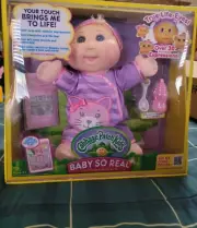 Cabbage Patch Kids Baby So Real Interactive Blonde Baby Doll ZOE VALERY MIB