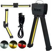 YOUYIKE Posing Lamp Gym, Waterproof Portable Gym Lamp for Poses, 180 Degree Folding, Portable Magnetic LED Flashlight with Hanging Hook, Camping Light for Outdoor Garden Trolley
