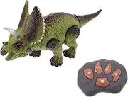 ERINGOGO 1 Set Electric Triceratops Dinosaur with Lights Sounds Remote Control Luminous Plaything for Boys Present for Dinosaur Themed Parties Ages