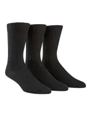 [Calvin Klein] Cotton Rib Dress Sock Black 3 Pack