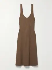[VINCE] VINCE - Ribbed Stretch-jersey Midi Dress - Beige - x small x small Neutrals