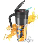 Portable Fruit Juicer 6 Sharp Blades Rechargeable Personal Multifunctional Handheld Mini Blender Cup for Shakes and Smooth
