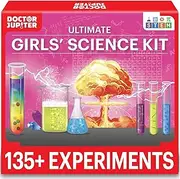 Doctor Jupiter Girls Science Kit for Kids Ages 6-8-10-12 | Easter, Birthday Gift Ideas for 6,7,8,9,10,11,12 Year Old Girls | STEM Learning & Educational Toys with 135+ Experiments