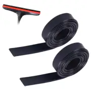2PCS Silicone Window Rubber Squeegee Replacement Blade Squeegee Refill Blades