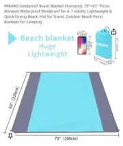 Mibabo Beach Mat polyester sand free