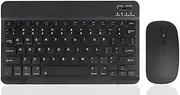 Wireless Keyboard and Mouse Ultra-Slim Rechargeable Bluetooth Keyboard Mouse Combo Cute Small Portable Compact Bluetooth Keyboard and Mouse Combo for iPad Tablet iPhone Smartphone Android Windows iOS