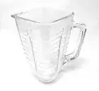 5-Cup Glass Square Replacement Blender Jar, 4.5" Top, Compatible with Oster