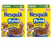 Nestle Nesquik Minis Cereal NEW 300g PACK OF 2