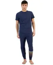 Sun + Stone Men's Sunwashed Solid Pajama T-Shirt Naval Sun Wash-Medium