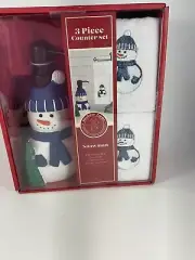 Mistletoe Farms 3-pc. Counter Set Snowman Guest Bathroom Party