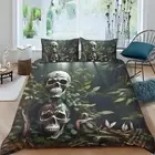 Home Textiles Bedding Cover Set Skull Printed Bedspreads Comforter Cover Set 29