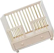 Yardwe Miniature Doll Bed Model Realistic Miniature Furniture for Dollhouse Decor