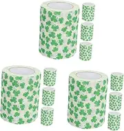 Healeved Sets Large Paper Tissue Roll Holiday Toilet Paper Leaf Printing Sturdy for Party Bathroom Hotel Use Rolls