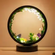 Forest Eco Style Natural Crystal Table Lamp 3 Color Dimming USB Port Gift New