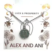 ALEX AND ANI "Luck and Prosperity" Horseshoe Charm Necklace