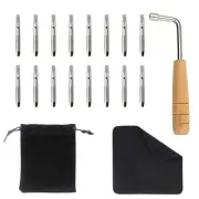 INKNOTE 16 PCS Tuning Pin with L-shape Wrench Gooseneck Hammer Lever and Dust...