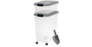 Air Tight Pet Food Storage Container Combo Scoop Treat Box Cat Dog Bird Pets Use