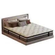 Royal Sleep Single Mattress 30cm Euro Top 9 Zone Pocket Spring Foam Plush Firm