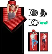 2025 New Large (L84''XW33''~55'') Red Light Blanket for Full Body with 2680 Pcs LED, Full Body Infrared Red Light Mat Devices, Adjustable Timer and Intensity Red Light Therapy Sleeping Bag