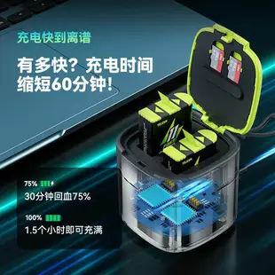 可打統編 TELESIN泰迅GoPro12/11/10/9電池充電器GoPro12電池運動相機配件