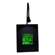 3D Camera Guts 4" Square with Stars Background Hologram LIGHTED DESK STAND