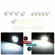 T5 T10 White Instrument Panel Cluster Dash LED Bulb Light Lamp Kit For Chevrolet