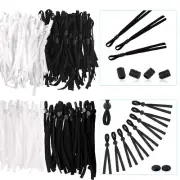 10-100pcs Adjustable Silicone Elastic String Cord Stoppers Locks for Face Mask