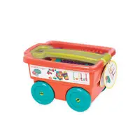 在飛比找蝦皮商城優惠-Battat 樂部落積木拖車(南瓜) 玩具 模型 小朋友 車