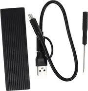 Gadpiparty 1 Set Solid State Mobile Hard Reader Solid State Drive Enclosure Adapter External Enclosure to Adapter Adapter Aluminum Alloy Black