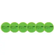 Champion Sports RXD6NGSET Rhino Skin Dodgeball Set Neon Green - Set of 6