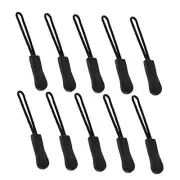 Zipper Pulls- Bskifnn 10pcs Black Nylon Cord Zipper Pulls Fits/Zipper Fixer