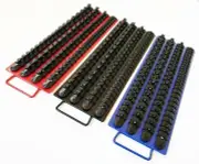 240pc GOLIATH INDUSTRIAL SOCKET STORAGE TRAY RAIL RACK HOLDER SET 1/4 3/8 1/2
