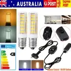 Salt Lamp Power Cord Cable E14 LED Corn Bulb Dimmer +ON/OFF Button Switch Lamp #