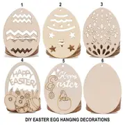 Wooden Easter Crafts For Kids 10pk