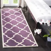 Safavieh Chatham PURPLE / IVORY 2'-3" X 9' Runner - CHT735F-29