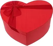 VERDANVERSE Box Chocolate Boxes Empty Red Heart Shaped Valentine Boxes Paper Valentine Boxes with Lid Boxes for Presents