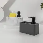 2 in 1 Sponge Holder Soap Dispenser Pump Bottle Hand Soap Dispenser Toilet