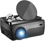 H96 Max W11 Portable 1080P LED Projector with DVD Player Bluetooth Dual WiFi 260 ANSI Lumens HDMI USB TF(US Plug)