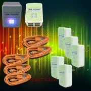 5X 4 USB PORT HUB WALL ADAPTER+10FT CABLE POWER CHARGER ORANGE GALAXY NOTE NEXUS