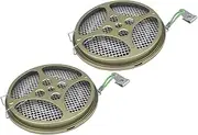 AHBLQD Portable Mosquito Coil Holder [2 PCS], Mosquito Coil Holder with Cover for Outdoor Use, Deck, Patio, Pool Side, Camping, Hiking, Fishing