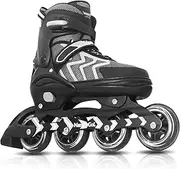 MammyGol Adjustable Inline Skates for Kids,Roller Skates with Featuring All Illuminating Wheels - Beginner Kids Rollerblades for Girls and Boys,Youth and Ladies.