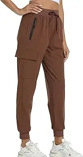 [Kcutteyg] Womens Water Resistant Hiking Pants with Pockets Quick Dry Soft Athletic Workout Joggers Pants for Camping Travel