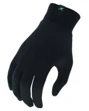 Terramar Adult Thermasilk Glove Liner Black Large