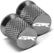 jininghaibo Motorcycle Wheel Tire Valve Caps Compatible with CBR 125R 600 F4i 650F/R 1100XX 1000F CBR 600 954 1000 RR 900RR 250R All Year(Grey)