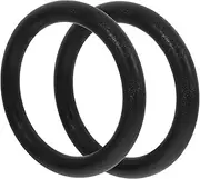 GANAZONO 2Pcs Gymnastic Fitness Rings Black Plastic Exercise Rings for Strength Training Bodyweight Workouts Cross Training Full Body Muscle Engagement