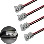 OUMICCARD Car Door Handle Light White LED Ambient Light 12V Retrofit Upgrade Door Handle Light Small Size Easy Installation Universal Small Car Ship Use (4PCS)