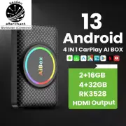 Android 13 Wireless CarPlay & Android Auto Adapter with Netflix, YouTube, HDMI